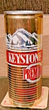 1990S BOTTOM OPEN KEYSTONE PREMIUM SPECIAL LINED CAN  BEER CAN 16 OUNCE COORS CO