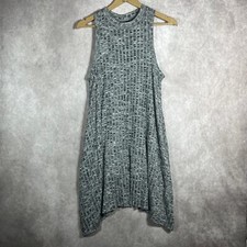 Maeve Anthropologie Emerson Swing Dress Womens Small Black Space Dye Sleeveless