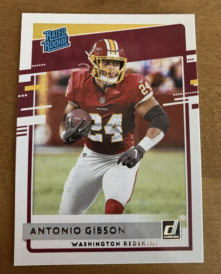2020 Donruss Rated Rookie #335 Antonio Gibson Washington Redskins