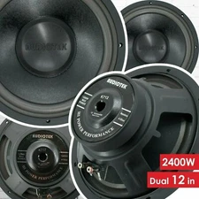 2x Audiotek  12" 1200 WATT MAX POWER COMPETITION 4 OHM CAR SUBWOOFER