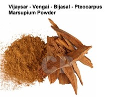 Vijaysar Powder Vengai Bijasal Pteocarpus MarsupiuMalabar Powder 500g 17.63oz .