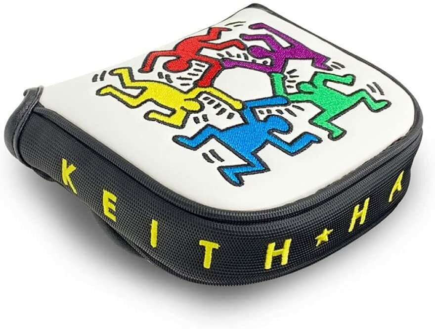 New Keith Haring Golf Putter Cover Neo Mallet Embroidery White 
