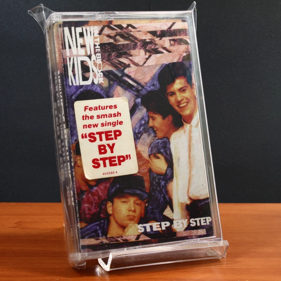 New Kids on the Block ~ Step by Step Cassette w/ Front Sticker & Plastic Sleeve - Image 2 of 4