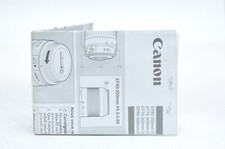 Canon Instruction Manual for EF 75-300mm Lens