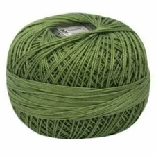 Lizbeth Egyptian Cotton Crochet Thread Size 10 Color 684 Medium Leaf Green