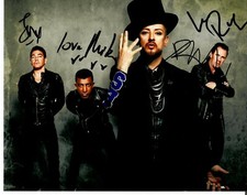   Karma Chameleon" Culture Club Hand Signed Boy George  3 10X8 Color Photo COA