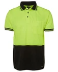 Jb's wear Hi-Vis Short Sleeve Traditional Safety Polo with Chest Pocket QuickDry