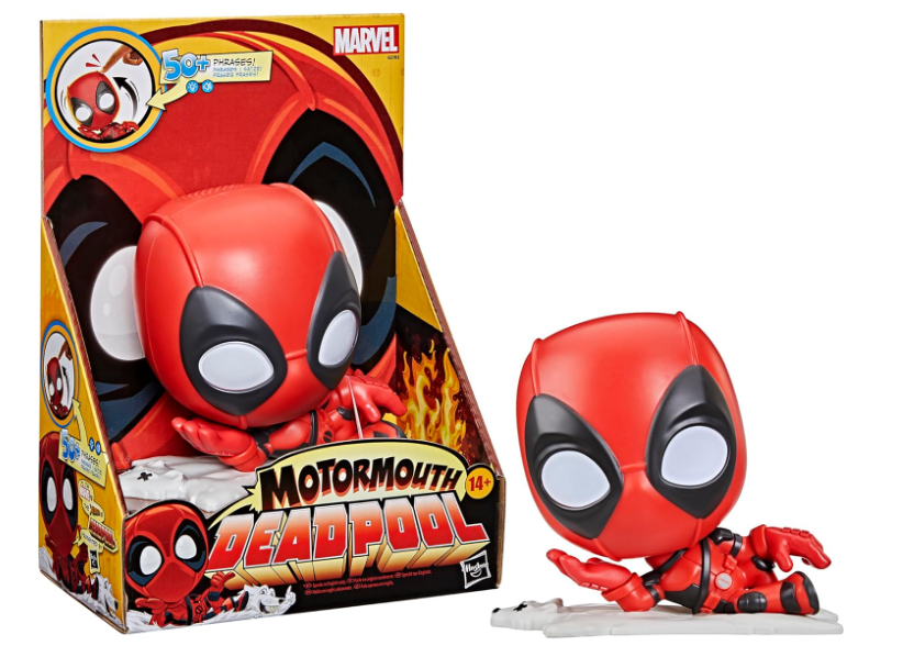 Motormouth Deadpool,Electronic Talking Toy with Lights, Sound Effects&50+Phrases