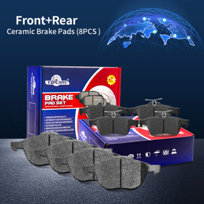 Front Rear Ceramic Brake Pads For Ford Focus Escape Mazda 3 5 Volvo C30 S40