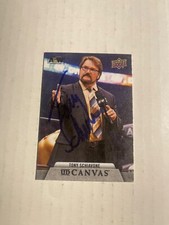 AEW TONY SCHIAVONE Signed Card Dynamite Rampage