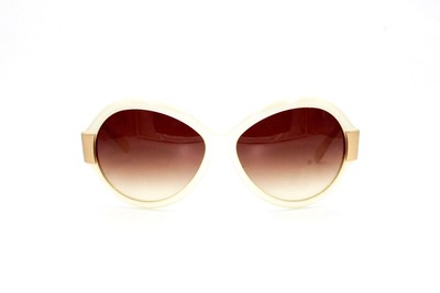 Oliver Peoples Sunglasses Harlot Oversized Dark Brown/Gold 64-15-130 Case Japan Oliver Peoples Sunglasses 64-15-130 Harlot IS Made... | Depop main image 2