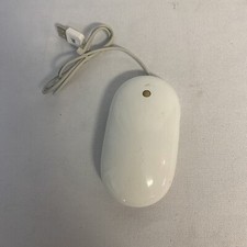 Apple A1152 White Mouse USB Wired Optical Mouse Genuine OEM -Tested  Working-