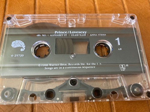 PRINCE CASSETTE TAPE LOVESEXY PLAY TESTED 1988 ALPHABET STREET GLAM SLAM CLEAN ! - Picture 4 of 6