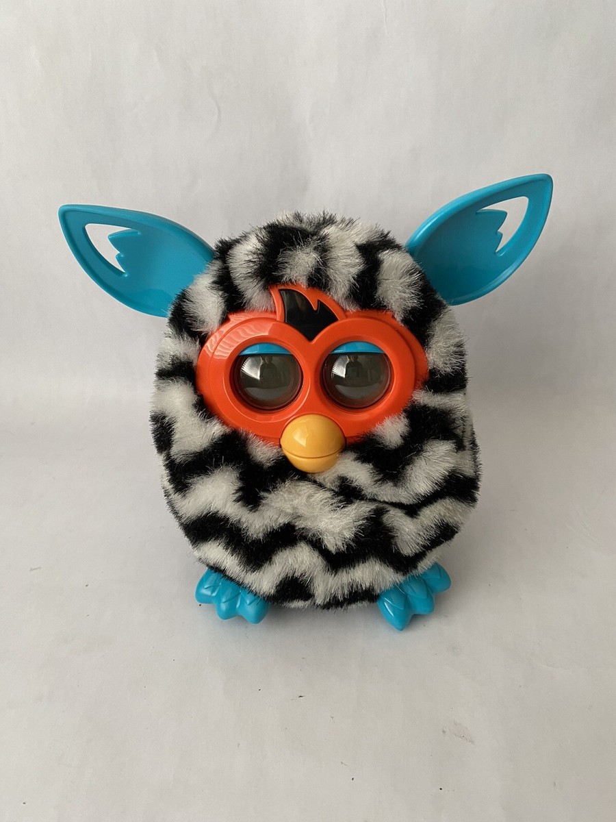 2012 タイプフォーカス マスコット セット 2012 Hasbro Furby Boom Zebra Black White Zig Zag Stripes Works | eBay