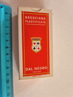 GAMING CARDS SEALED BY NEGRO BRESCIA BROOM ORIGINAL PLAYING CARD NEW