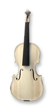 Unfinished 4/4 Violin Flame Maple Spruce wood Hand made violin Ebony Fingerboard