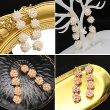 Freshwater Pearl Long Drop Dangle Earrings Jewelry Women Ladies Party Statement