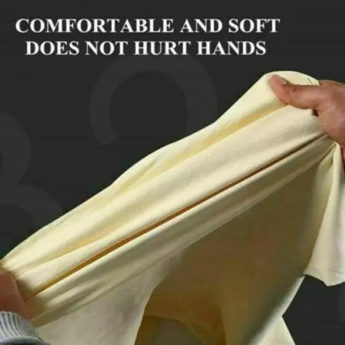 Natural Chamois Leather Car Cleaning Cloth Washing Absorbent Drying Shammy Towel - Picture 3 of 13