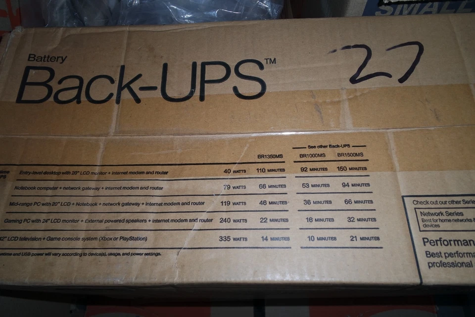 APC BR1350MS Back-UPS Pro BR 1350VA/810W 10 Outlets (New Sealed) - Image 3 of 4