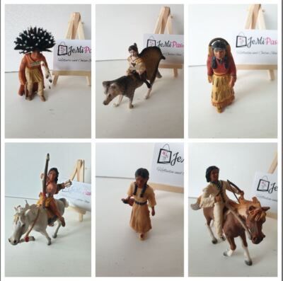 SCHLEICH Wild West Indianer Figuren Sioux Siedler Cowboy - AUSWÄHLBAR -