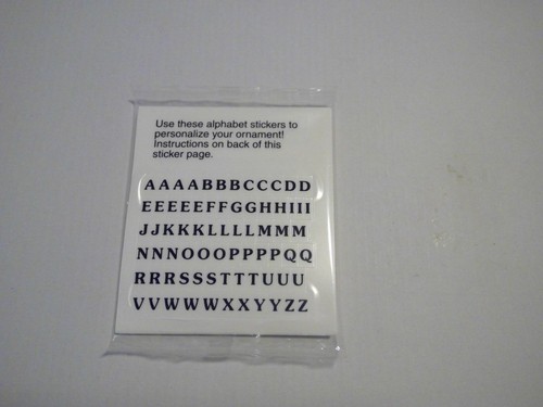 Hallmark Keepsake Ornament Photo Holder W/ Sticker Letters Years 2005 2006 2007 - Picture 2 of 3