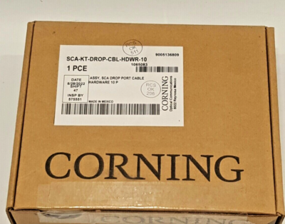 Kit Da 10 Cavi Ottici Corning SCA Drop Port – Modello 07016094001, Assy Per Reti In Fibra