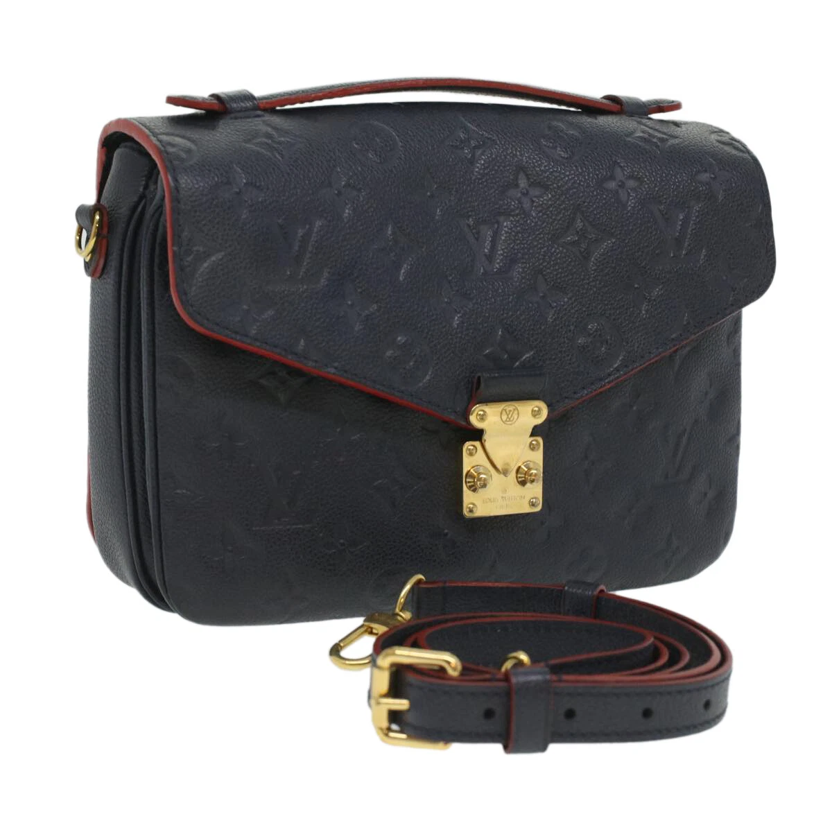 Louis Vuitton Pochette Metis Empreinte Black Cross Body Bag