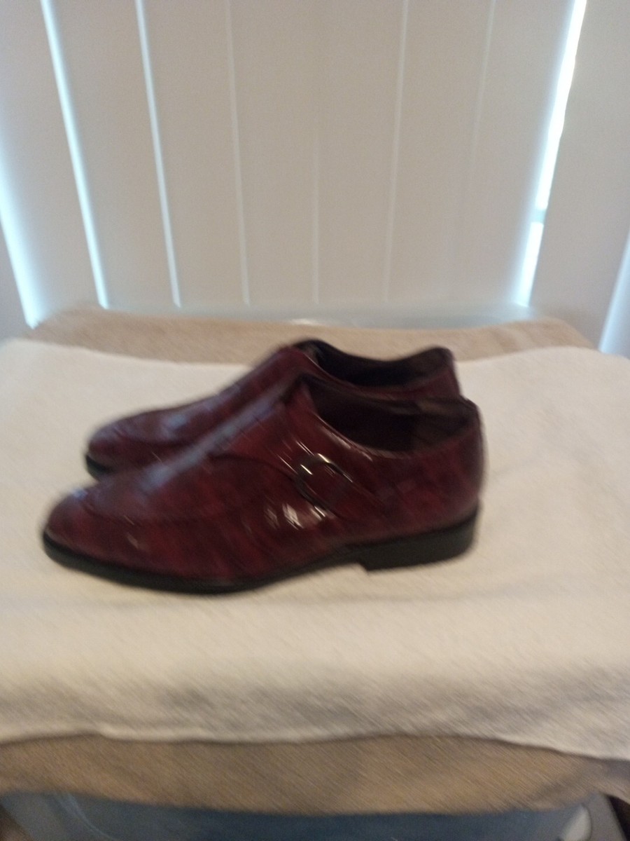 Mens Business Burgundy Oxford Leather Dress Shoes Size 10 US  display picture 3