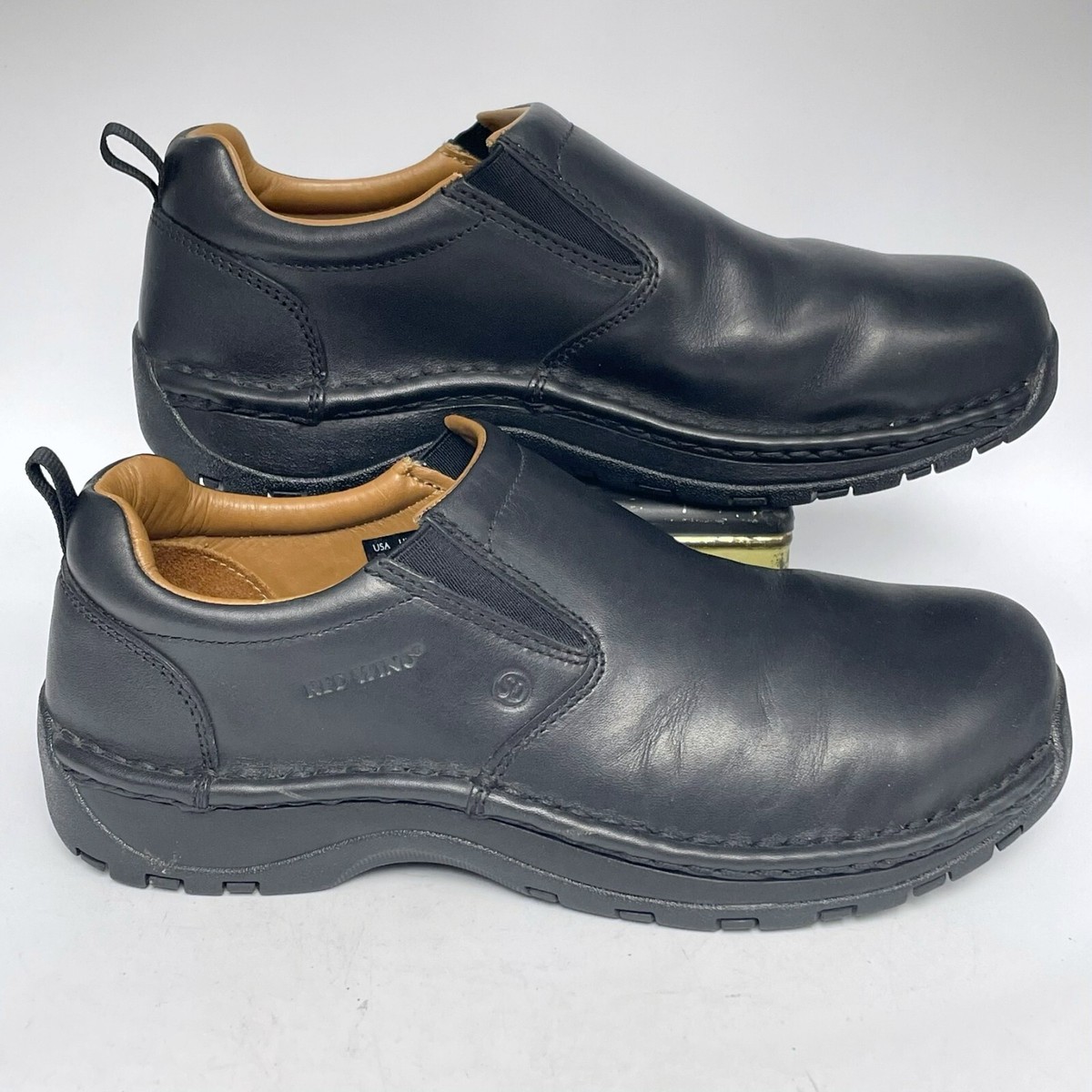 Red Wing Work Shoes Safety Toe Black Leather Mens 6700 Slip  display picture 2