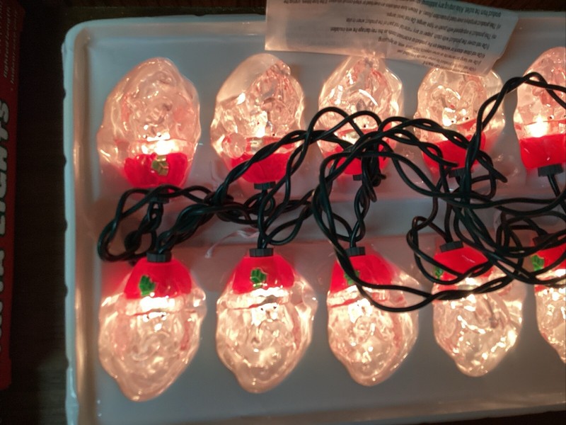 3 Sets Of 10 Santa Christmas String Lights New Plus I Will Throw In 1 Used Set