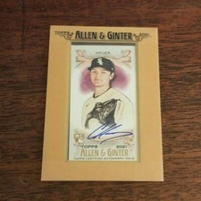 2021 Topps Allen & Ginter - Codi Heuer - Framed Rookie Mini Auto WHITE SOX RC