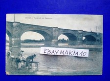 🔵 CARTOLINA IMOLA PONTE DI SUL SANTERNO 1927 ANIMATA ⚠ È SCOLLATA ! 🤣