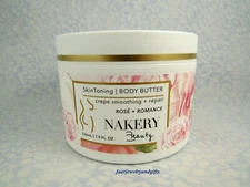 Nakery Beauty Rose + Romance Crepe Smoothing + Repair Body Butter - FS 7.9 oz