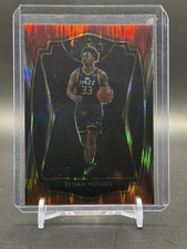 2020-21 Panini Select Elijah Hughes #168 Red White Orange Flash Prizm RC