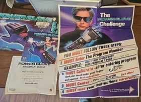 Mattel Power Glove with Sensor Bar for Nintendo NES 1989 Vintage Lg Tested Works