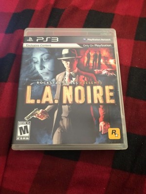 LA Noire Sony Playstation 3 2011 Case Manual Disc Tested Works Great Authentic