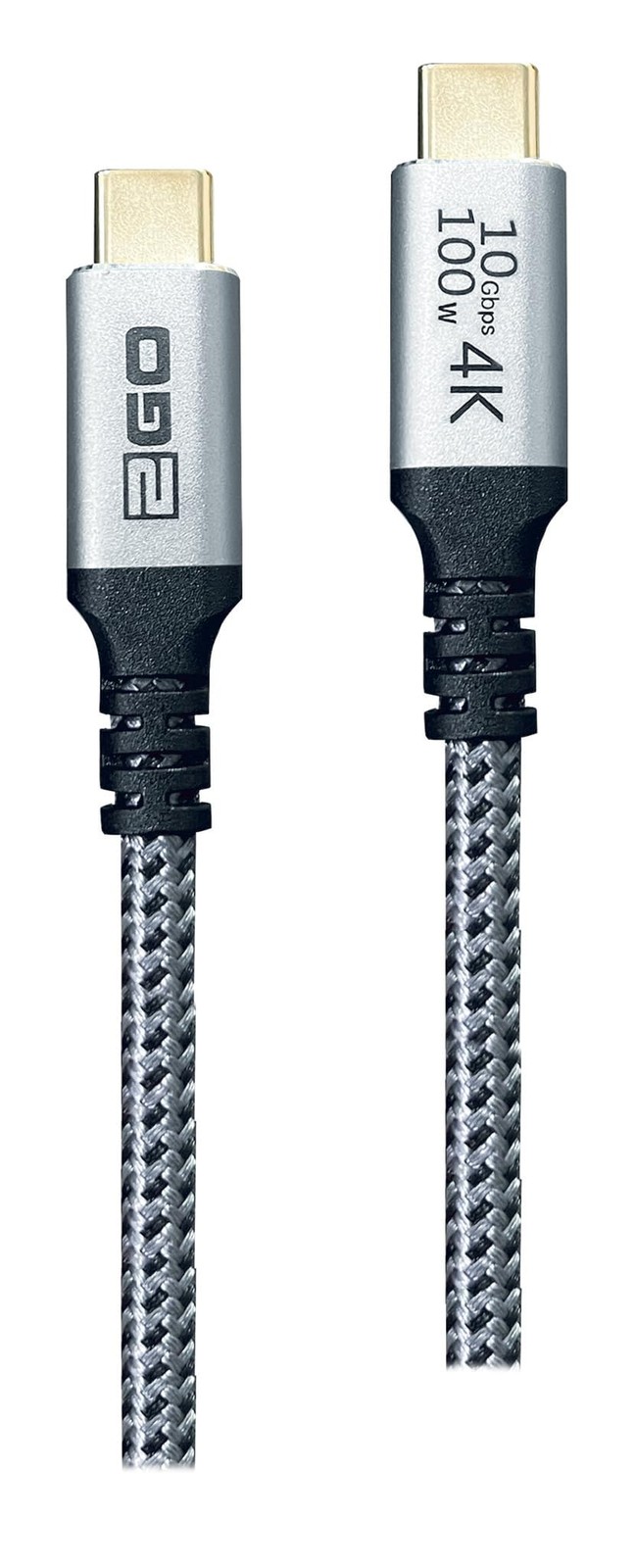 2GO USB Datenkabel - High Speed - 10GBps - 100W - 120cm