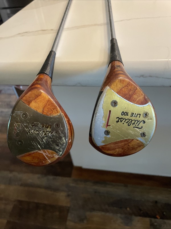 Vintage Titleist Lite 100 3 And 1 Wood ⛳ (Right Handed) Steel Shafts Free Ship
