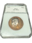 1963 Pr66 Cameo Franklin Half Dollar 50c Toner Toned PCI SLAB double Sided