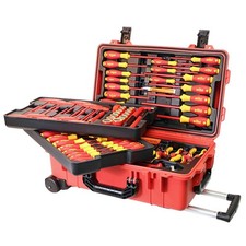 Wiha Tools 32800 Insul. 80 Piece Tool Set W/ Screwdrivers, Nut Drivers, Pliers,