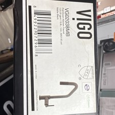 VIGO VG02038MB Pull-Down Matte Black Kitchen Faucet High Arc 18in 1-Hole