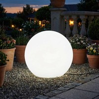 AußEnleuchte Mit Kabel Stecker Weiß IP65 E27 Led 6500 K Ø 40 Cm Kugel Lampe