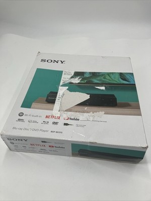Sony BDP-BX370 Blu-Ray Disc / DVD Player With Wireless LAN Built In Open Box New