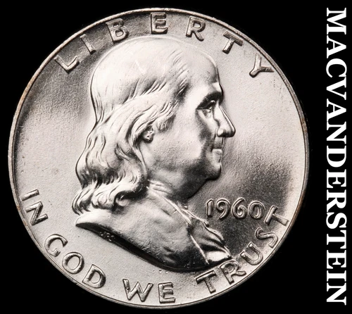 1960 Franklin Half Dollar- Silver- Choice Gem Brilliant Uncirculated #i9434