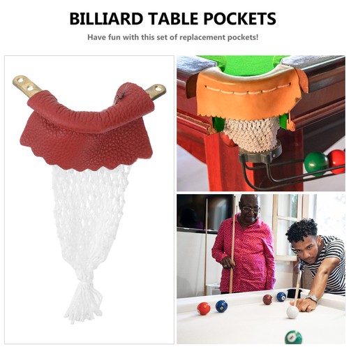 6 Pcs Pool Pockets Pool Table Pockets Pool Table Replacement Pockets - Picture 3 of 12