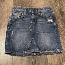 Girls 5-6 Gap Kids Jean Skirt Adjustable Waist EUC