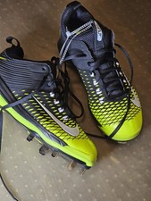 Nike Mike Trout 2 Pro Baseball Cleats Men’s Size 7.5 Black Neon 807133-017 NWOT