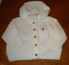 HAND KNITTED 3 - 6 months HOODED SWEATER AND BOOTIES SET  CUTE and NEW