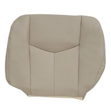 Driver Side Bottom Replacement Perforated Leather Seat Cover Tan 152