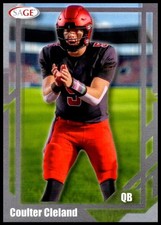 2026 Coulter Cleland Sage Low Series Silver FOOTBALL #61 Davidson Wildcats